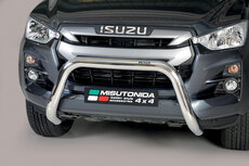 Isuzu D-MAX 2020 tot heden - super pushbar Ø 76 mm met CE/EU certificaat - RVS 304 hoogglans gepolijst