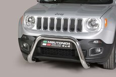 Jeep Renegade 2014 tot 2018 - super pushbar Ø 76 mm met CE/EU certificaat - RVS 304 hoogglans gepolijst