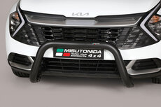 Kia Sportage 2022 tot heden - super pushbar Ø 76 mm met CE/EU certificaat - RVS 304 zwarte poedercaoting