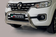 Renault Alaskan 2018 tot heden - pushbar Ø 63 mm met CE/EU certificaat - RVS 304 hoogglans gepolijst Renault Alaskan 2018 tot heden - pushbar Ø 63 mm met CE/EU certificaat - RVS 304 hoogglans gepolijst