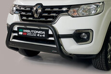 Renault Alaskan 2018 tot heden - pushbar Ø 63 mm met CE/EU certificaat - RVS 304 zwarte poedercoating Renault Alaskan 2018 tot heden - pushbar Ø 63 mm met CE/EU certificaat - RVS 304 zwarte poedercoating