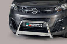 Opel Zafira Life 2019 tot heden - pushbar Ø 63 mm met CE/EU certificaat - RVS 304 hoogglans gepolijst