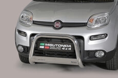 Fiat Panda 2013 tot 2020 - pushbar Ø 63 mm met CE/EU certificaat - RVS 304 hoogglans gepolijst