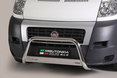 Fiat Ducato 2006 tot 2013 - pushbar Ø 63 mm met CE/EU certificaat - RVS 304 hoogglans gepolijst