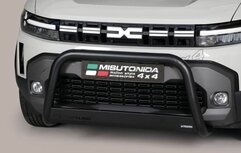 Dacia Duster 2024 tot heden – pushbar Ø 63 mm met CE/EU certificaat - RVS 304 zwarte poedercoating