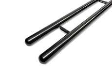 Volkswagen T7 2025 tot heden L1 - sidebars Ø 80 mm - rechte buis - RVS 304 glans zwart Volkswagen T7 2025 tot heden L1 - sidebars Ø 80 mm - rechte buis - RVS 304 glans zwart