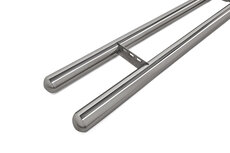 Volkswagen T7 2025 tot heden L2 - sidebars Ø 80 mm - rechte buis - RVS 304 hoogglans gepolijst Volkswagen T7 2025 tot heden L2 - sidebars Ø 80 mm - rechte buis - RVS 304 hoogglans gepolijst