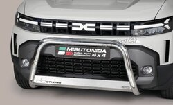 Dacia Duster 2024 tot heden – pushbar Ø 63 mm met CE/EU certificaat - RVS 304 hoogglans gepolijst