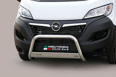 Opel Movano-E 2021 tot 2024 - pushbar Ø 63 mm met CE/EU certificaat - RVS 304 hoogglans gepolijst