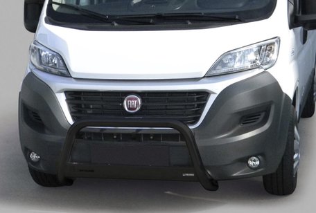 Fiat Ducato vanaf 2014 pushbar 63 mm met CE / EU certificaat mat zwart