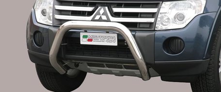 Mitsubishi Pajero 2007 tot 2011 pushbar 76 mm met CE / EU certificaat