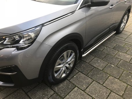 Peugeot 3008 sidebars 60 mm met RVS trede