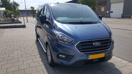 Ford Transit Custom 2012+/2018+ Sidebars 60 mm met RVS trede