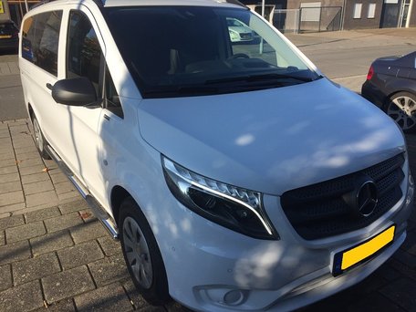 Mercedes Vito / V-Klasse L1 / L2 (320 WB) sidebars 70 mm met 3 steps