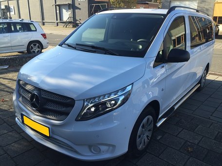 Mercedes Vito / V-Klasse L3 (343 WB) sidebars 70 mm met 3 steps