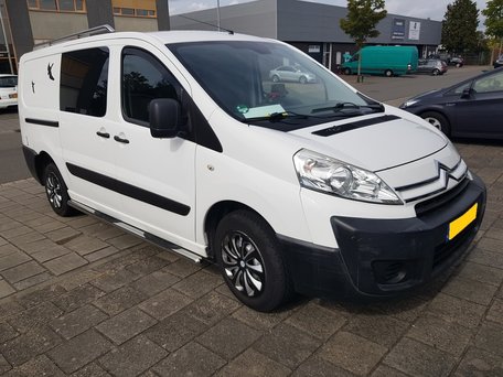 Citroen Jumpy 2006 tot 2016 L2 Sidebars buis 70 mm met 3 steps