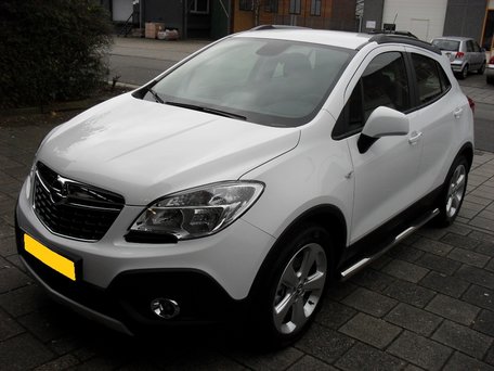 Opel Mokka X sidebars buis 70 mm met steps 