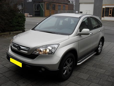 Honda CRV van 2007 tot 2016 Sidebars buis 60 mm met RVS trede