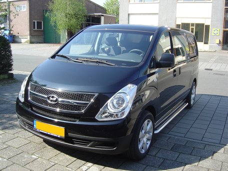 Hyundai H300 sidebars 60 mm met RVS trede