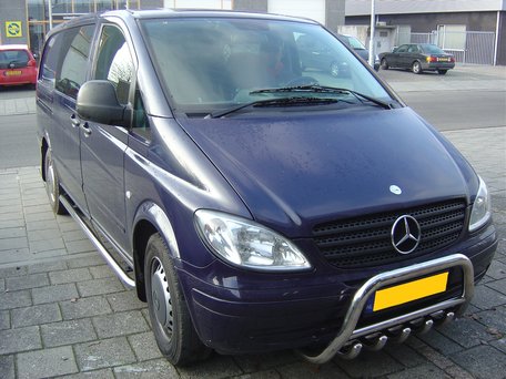 Mercedes Vito / Viano L1 / L2 sidebars buis 60 mm gebogen naar dorpel