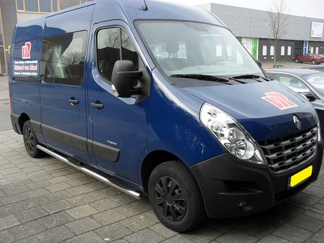 Renault Master L3 Sidebars buis 70 mm met 3 steps