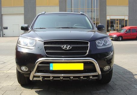 Hyundai Santa Fe van 2006 tot 2012 Pushbar met carterbeschermer 60 mm